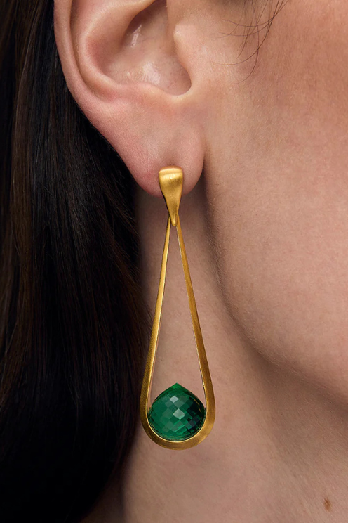Samui Earrings - Banyan Green