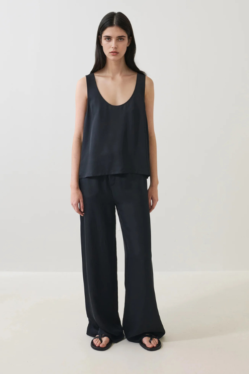 Silk Scoop Neck Tank