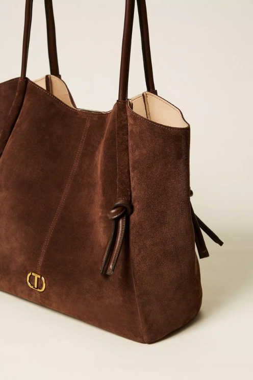Suede Shopper - Coffee