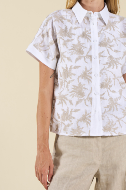 Linen Embroidered Shirt