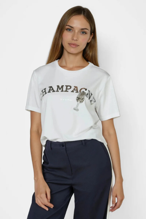 Foil Print Graphic Tee