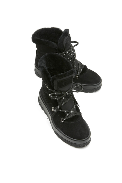 Shearling Lined Suede Bootie
