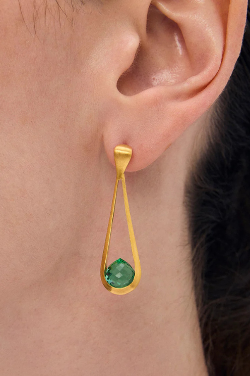 Mini Samui Earrings - Banyan Green