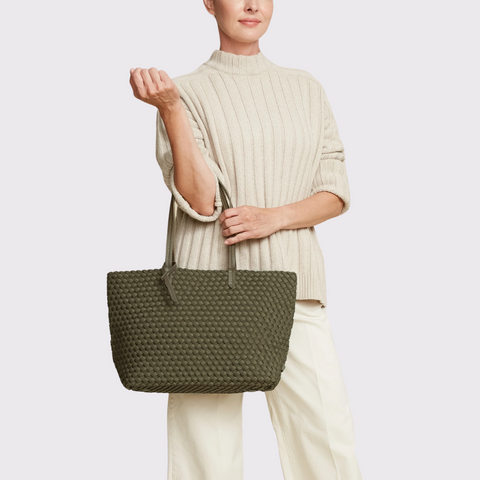 Naghedi Jetsetter Small Tote in Olive