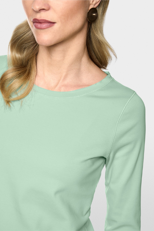 Silk Trim Long Sleeve