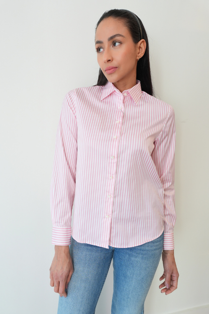 Siri Shirt - Pink Stripe