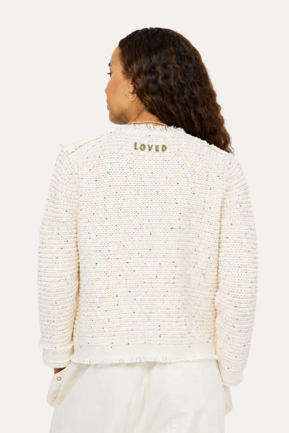 Speckled Fringe Beau-Lero Cardigan