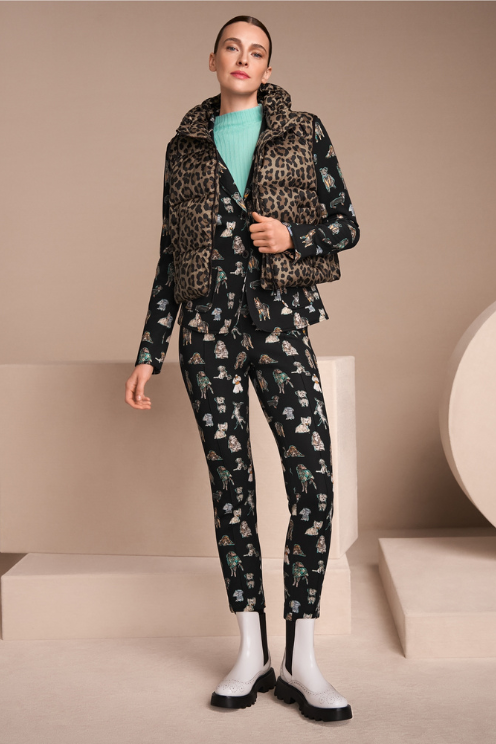 Leopard Puffer Vest