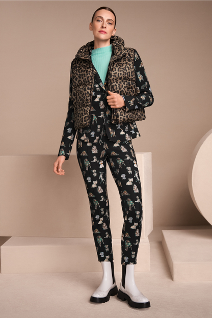 Leopard Puffer Vest