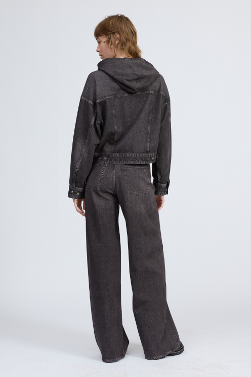 Miramar Terry Hooded Trucker Jacket