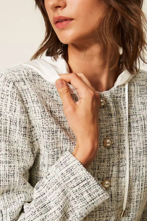 Milano Marled Hooded Knit Jacket