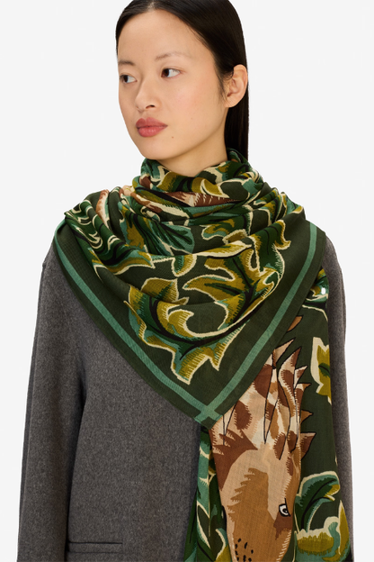 Leonard Wool Scarf – Khaki