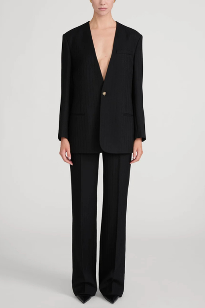 The Collarless Blazer