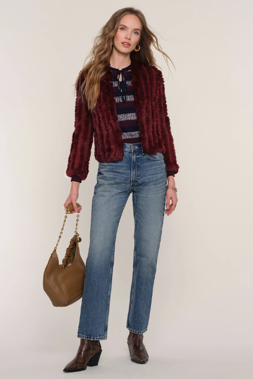 Rosa Jacket in Sangria