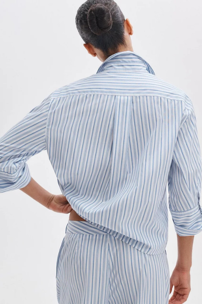 Lucia Striped Poplin Shirt