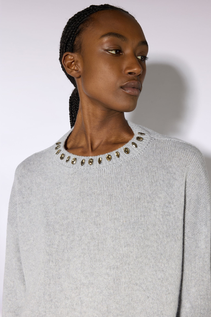 Mabel Embellished Cashmere Blend Sweater