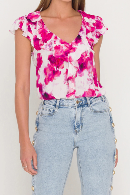 Everheart Georgette Floral Blouse