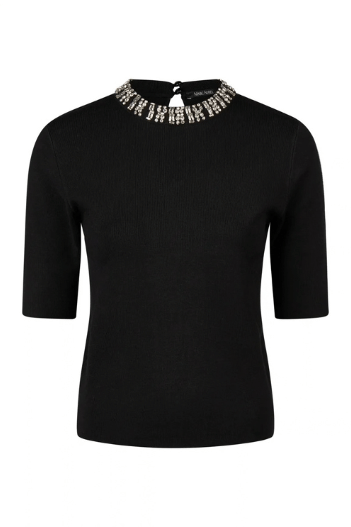 Rhinestone Neck Sweater