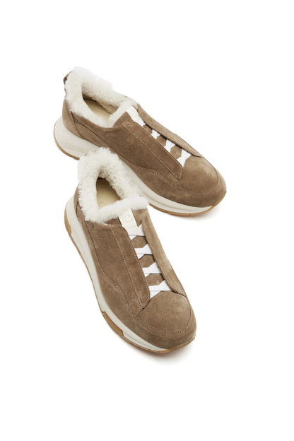 Vada Shearling Lined Suede Sneaker