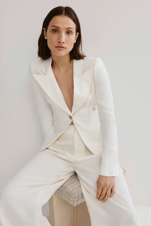 Linen Classic Duchess Blazer