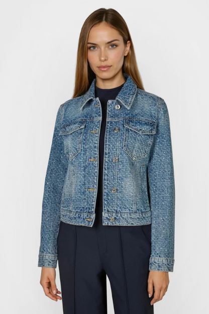 Sparkle Embellished Denim Jacket