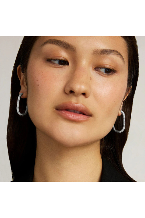Juliette Pavé Hinged Hoop