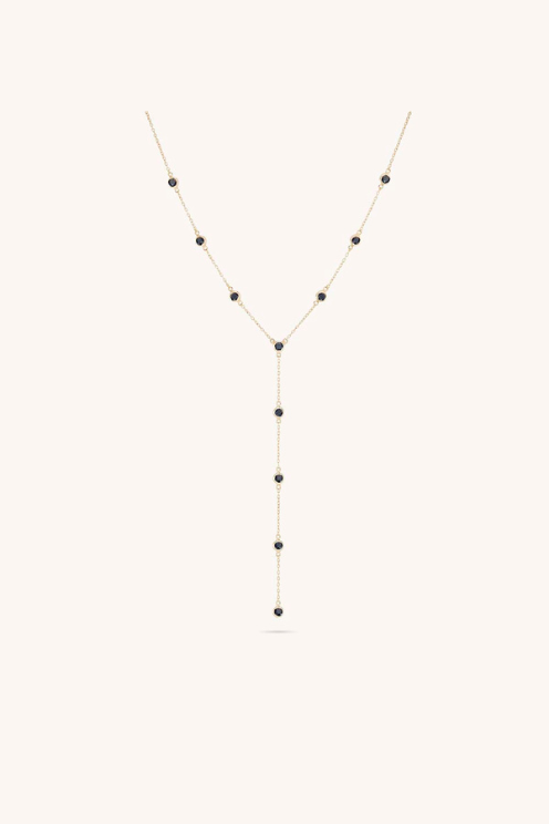 Orsay Lariat - Black CZ