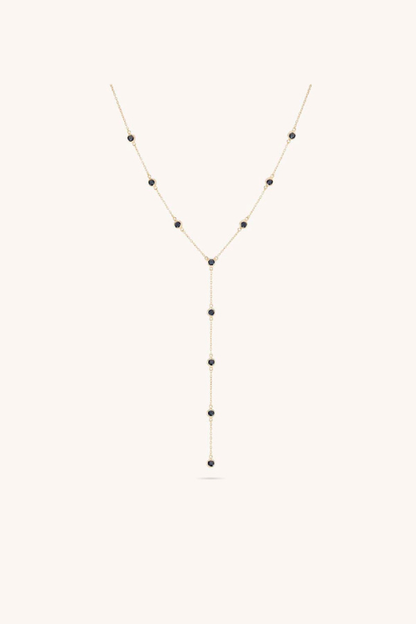 Orsay Lariat - Black CZ