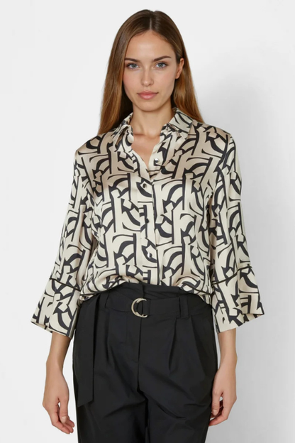 Graphic Print Blouse