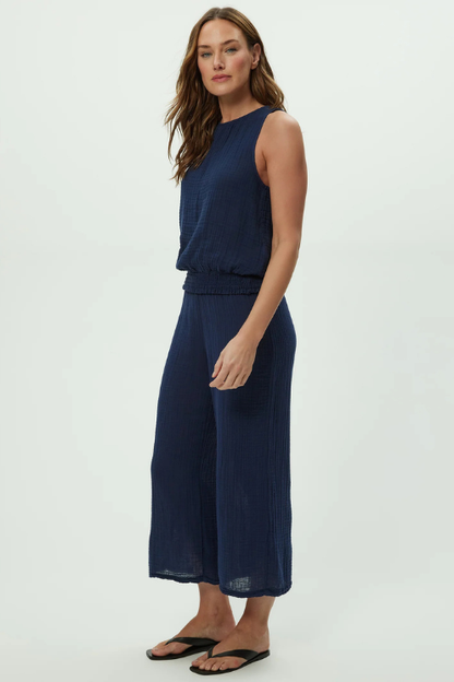 Medina Cropped Gauze Pant