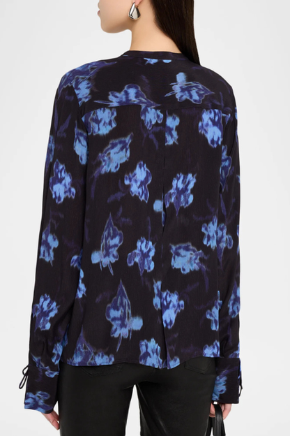 Arden Floral-Printed Pleated Blouse