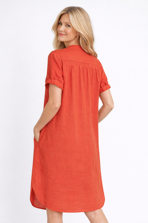 Arleth SS Linen Dress