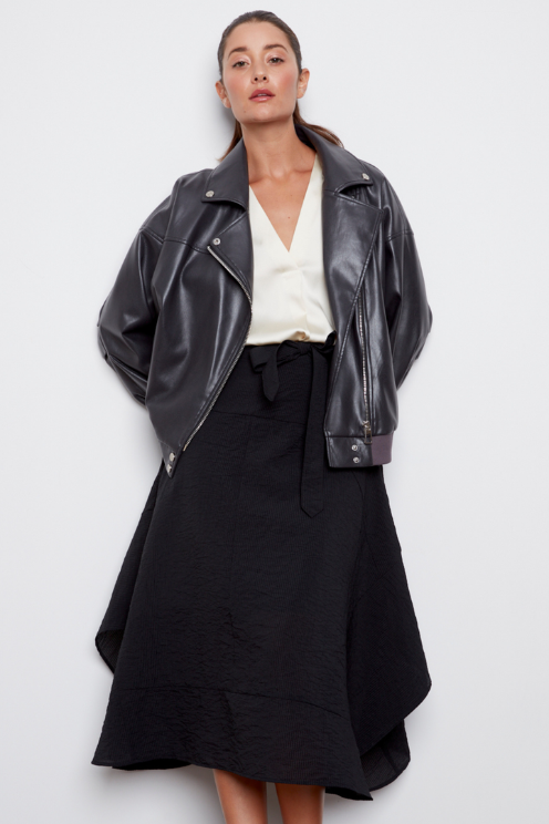 Carey Vegan Leather Jacket