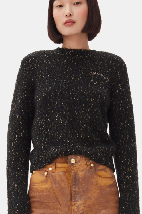 Alpaca Cotton Mix O-Neck Sweater