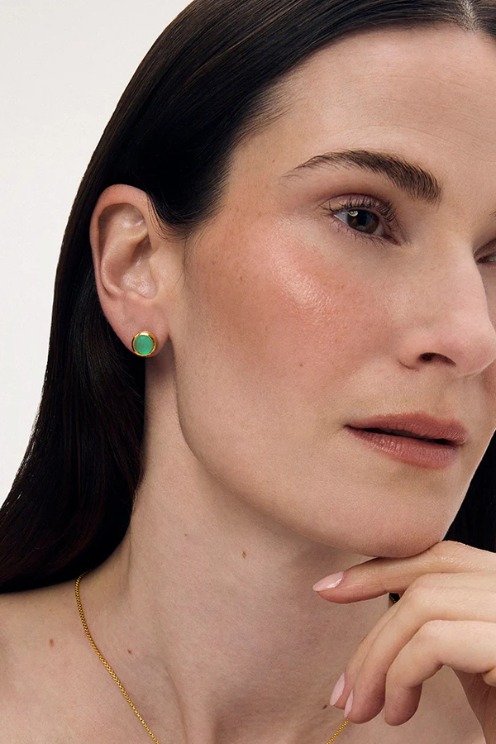 Signature Midi Studs - Banyan Green