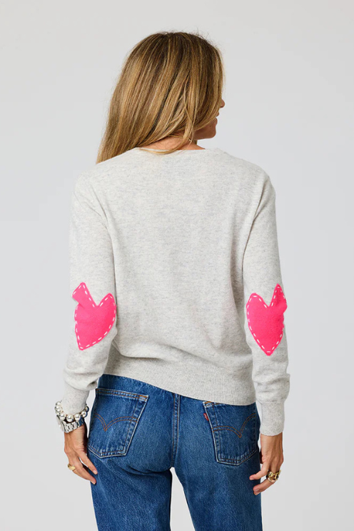 Elbow Heart Patchwork Pullover