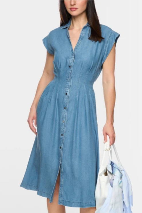 Modern Denim Shirt Dress