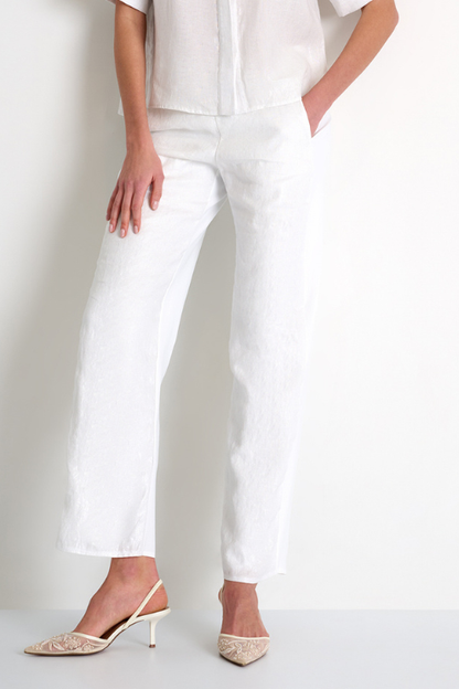 Linen & Lycra Blend Pants