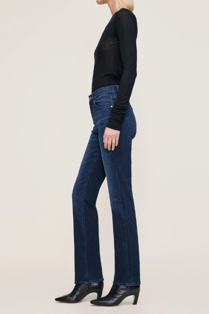 Patti Straight High Rise 31" Jeans Blue Cave