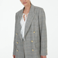 Blazer with Checked Pattern