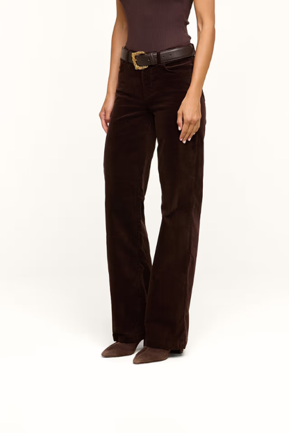 Scottie Velvet Wide-Leg Jean