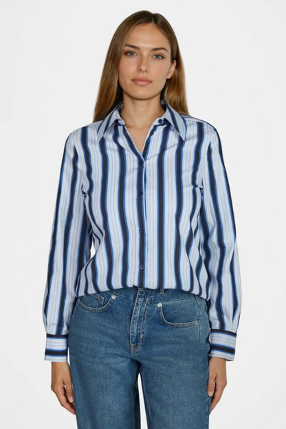 Narrow Stipe Blouse