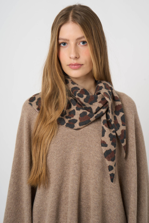 Leopard Triangle Scarf