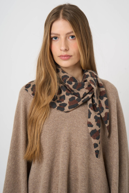 Leopard Triangle Scarf