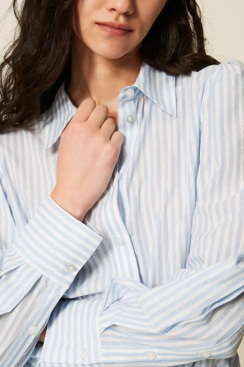 Striped Poplin Shirt