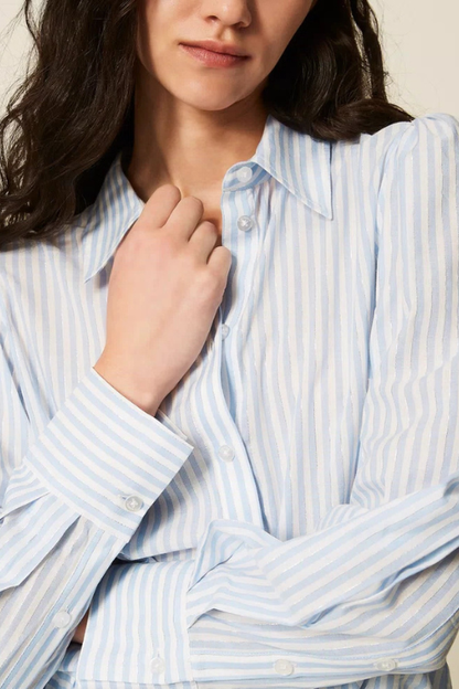 Striped Poplin Shirt