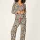 Holiday Dreams Leopard Print Pants Set