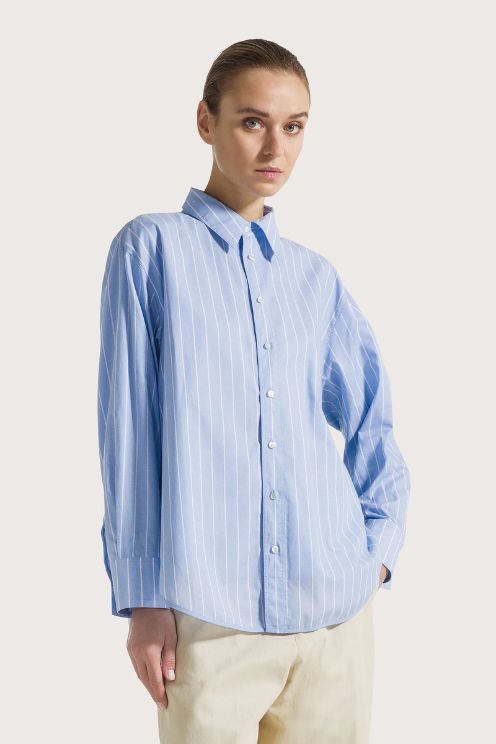 Two-tone Reversible Voile Shirt