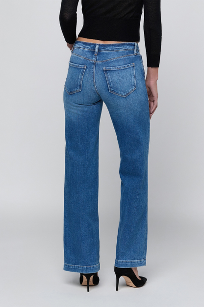 Joanne Low-Rise Wide-Leg Jean