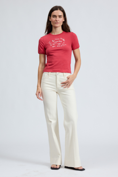 Sweetheart Phrases Ringer Tee